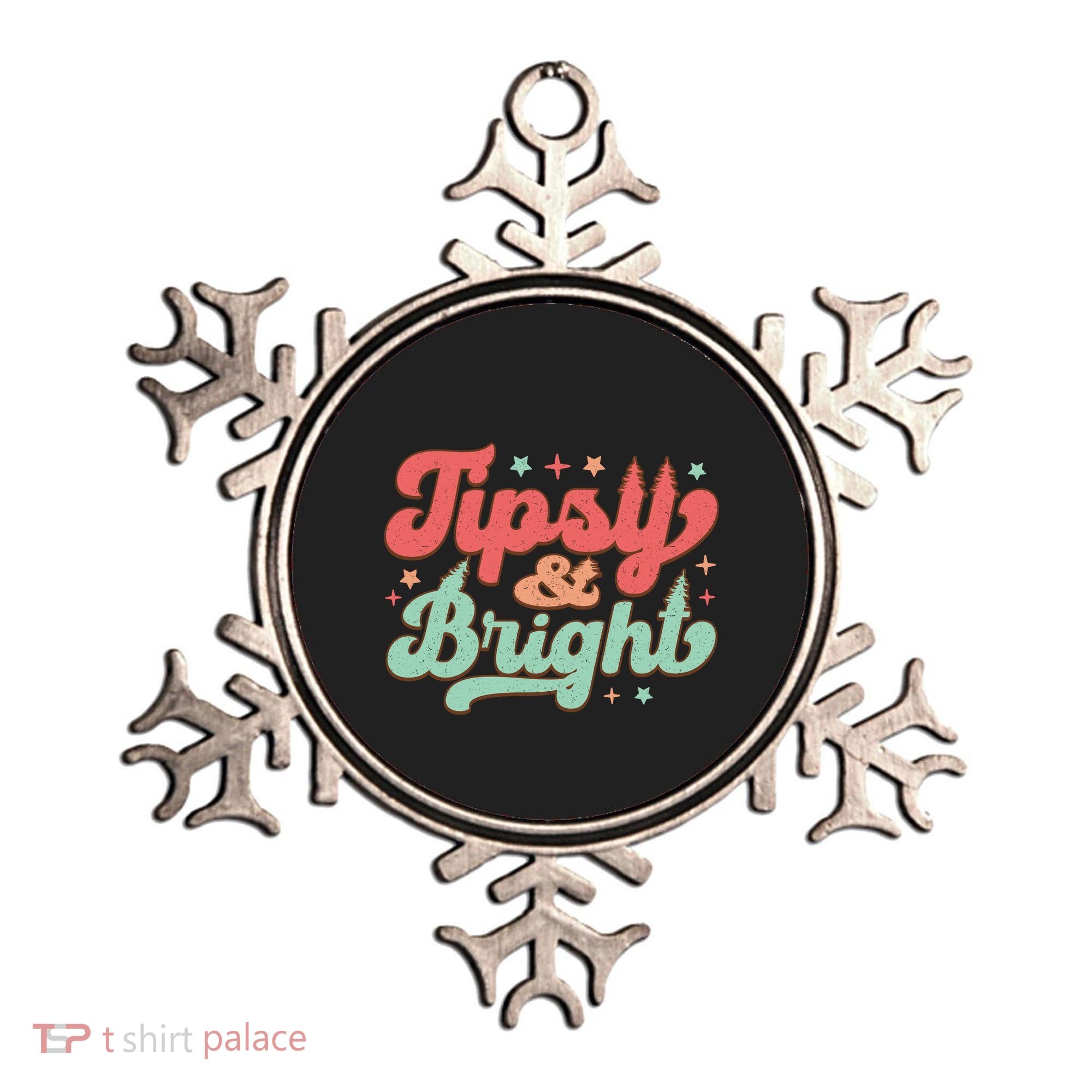 Tipsy & Bright Festive Graphic Ornament