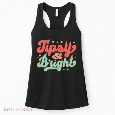 Tipsy & Bright Festive Graphic Women's Tank Top