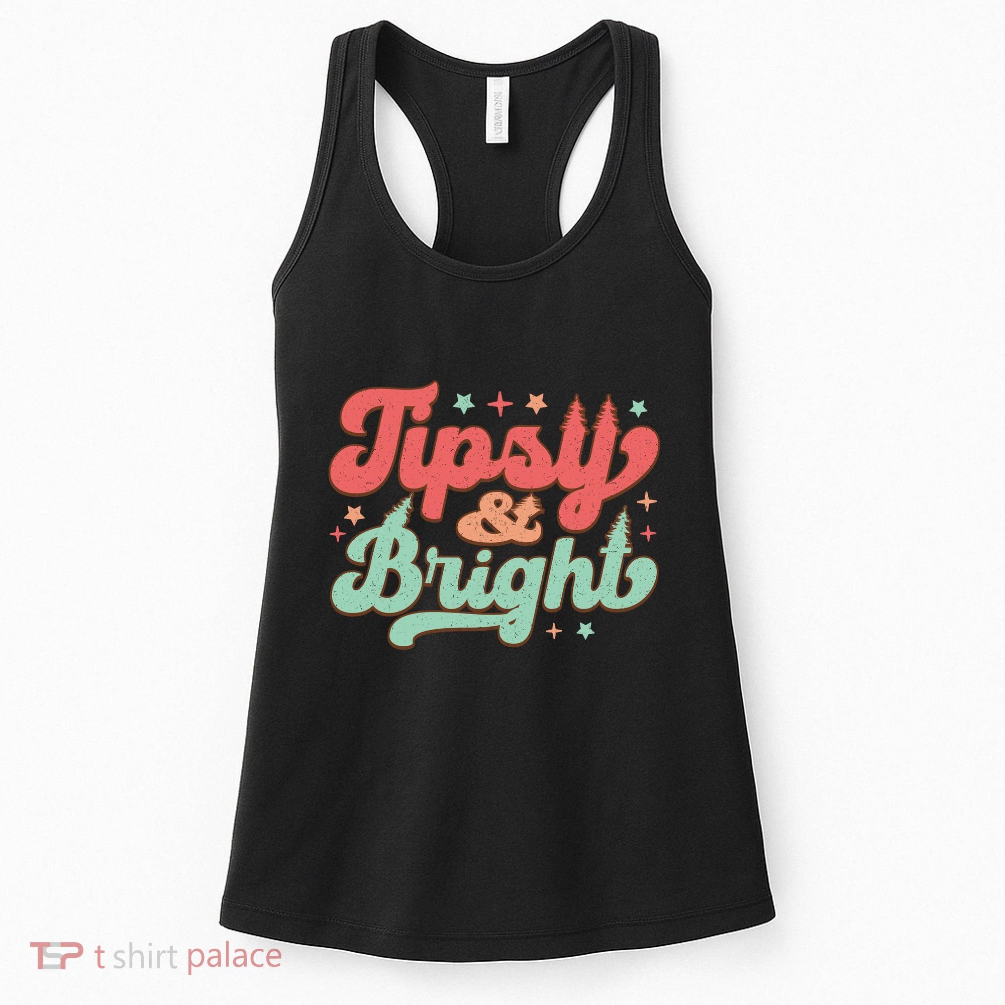 Tipsy & Bright Festive Graphic Women's Tank Top