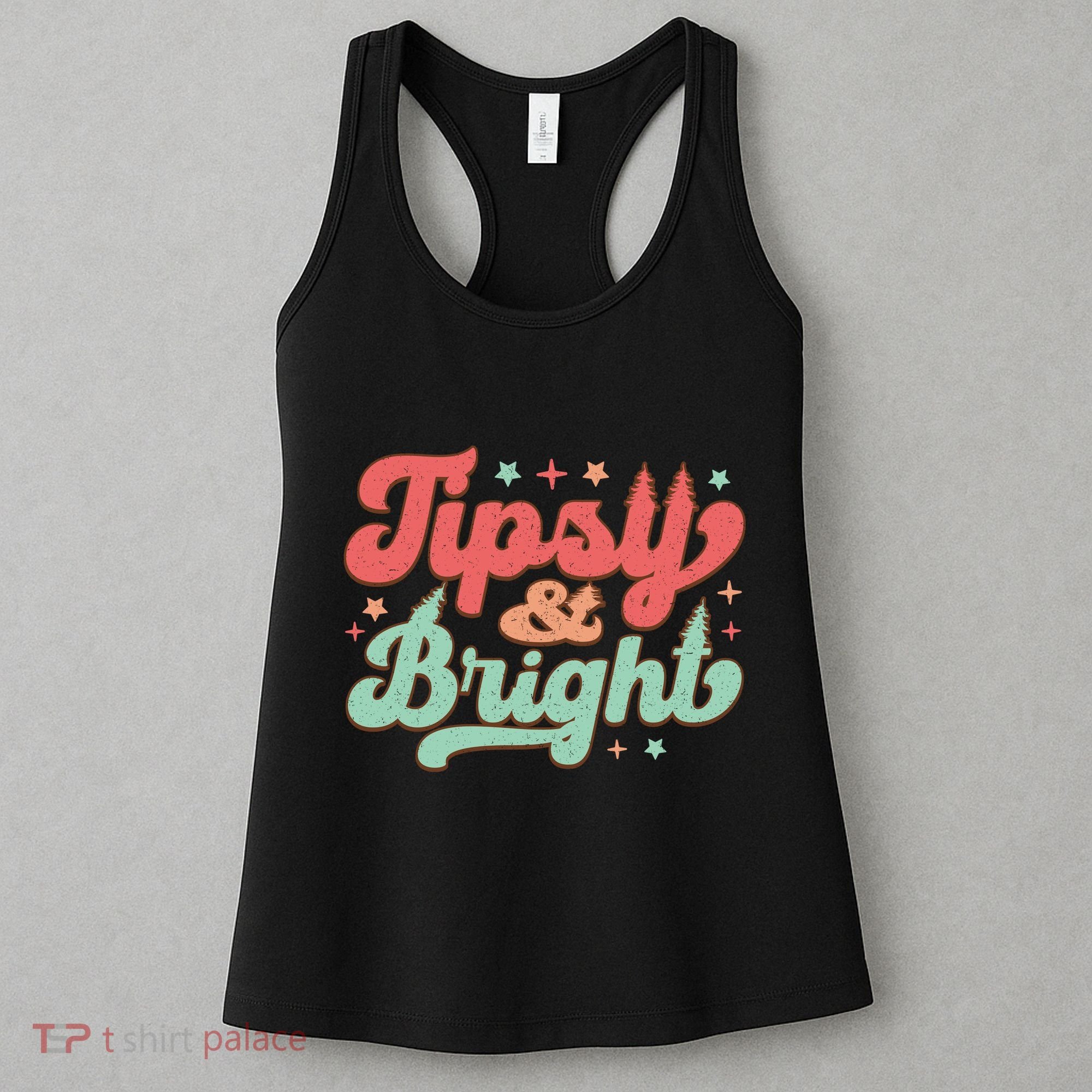 Tipsy & Bright Festive Graphic Women's Tank Top