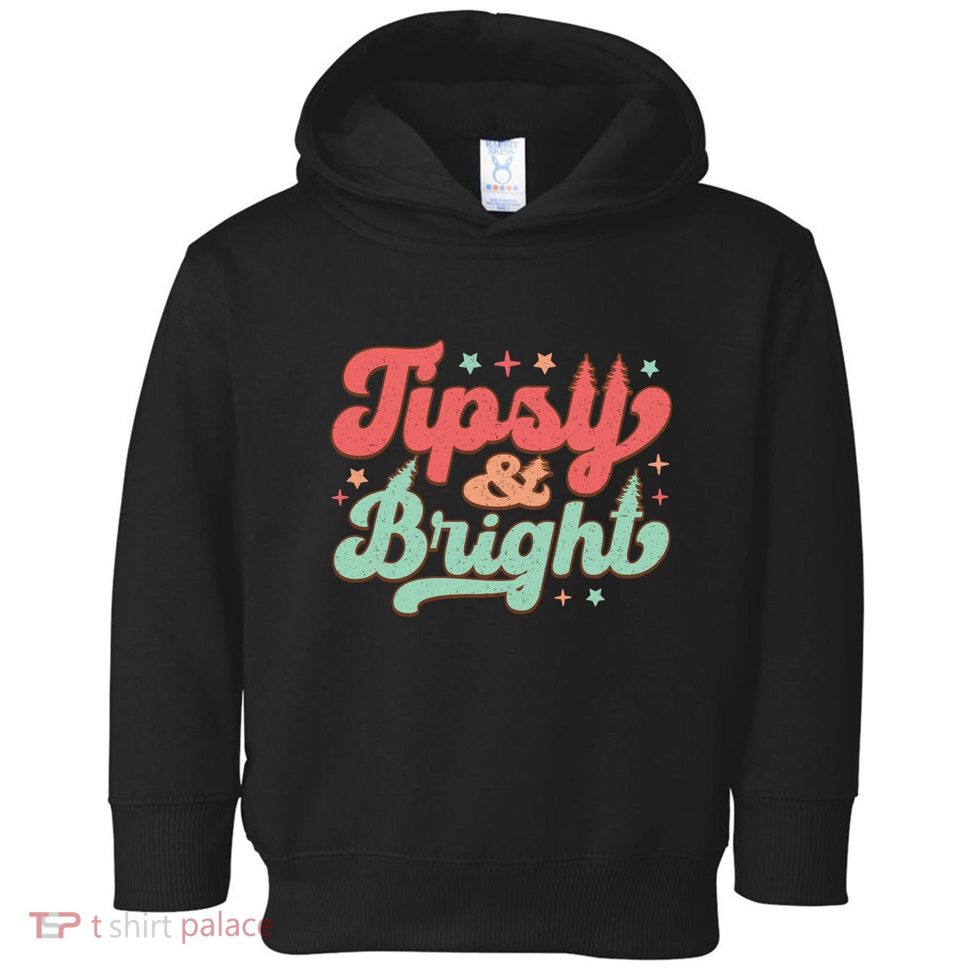 Tipsy & Bright Festive Graphic Toddler Hoodie