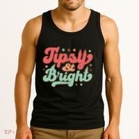 Tipsy & Bright Festive Graphic Tank Top thumb 3