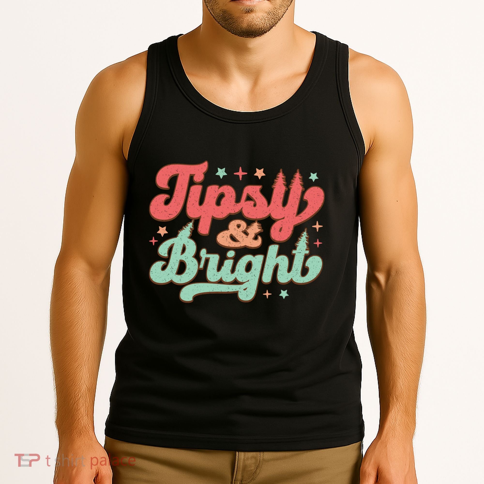 Tipsy & Bright Festive Graphic Tank Top