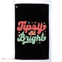 Tipsy & Bright Festive Graphic Golf Towel thumb 0