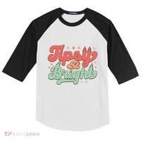 Tipsy & Bright Festive Graphic Kids Colorblock Raglan Jersey thumb 0