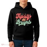 Tipsy & Bright Festive Graphic Kids Hoodie thumb 4