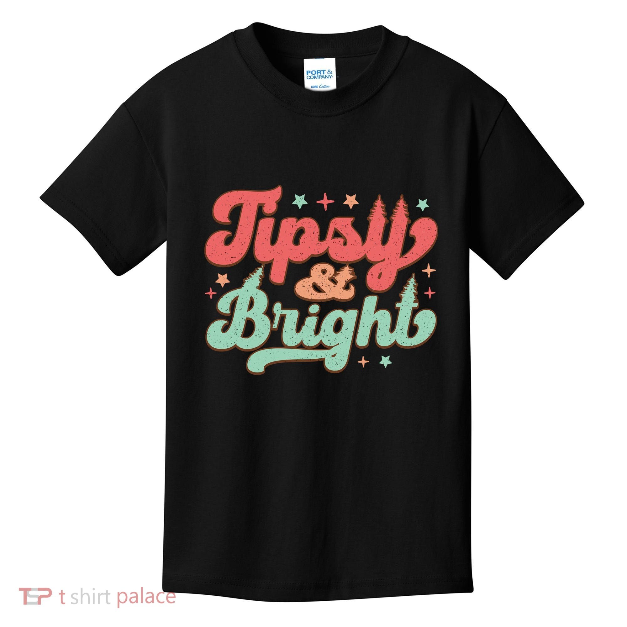 Tipsy & Bright Festive Graphic Kids T-Shirt