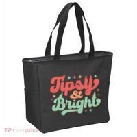 Tipsy & Bright Festive Graphic Tote Bag thumb 2