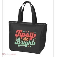Tipsy & Bright Festive Graphic Tote Bag thumb 3