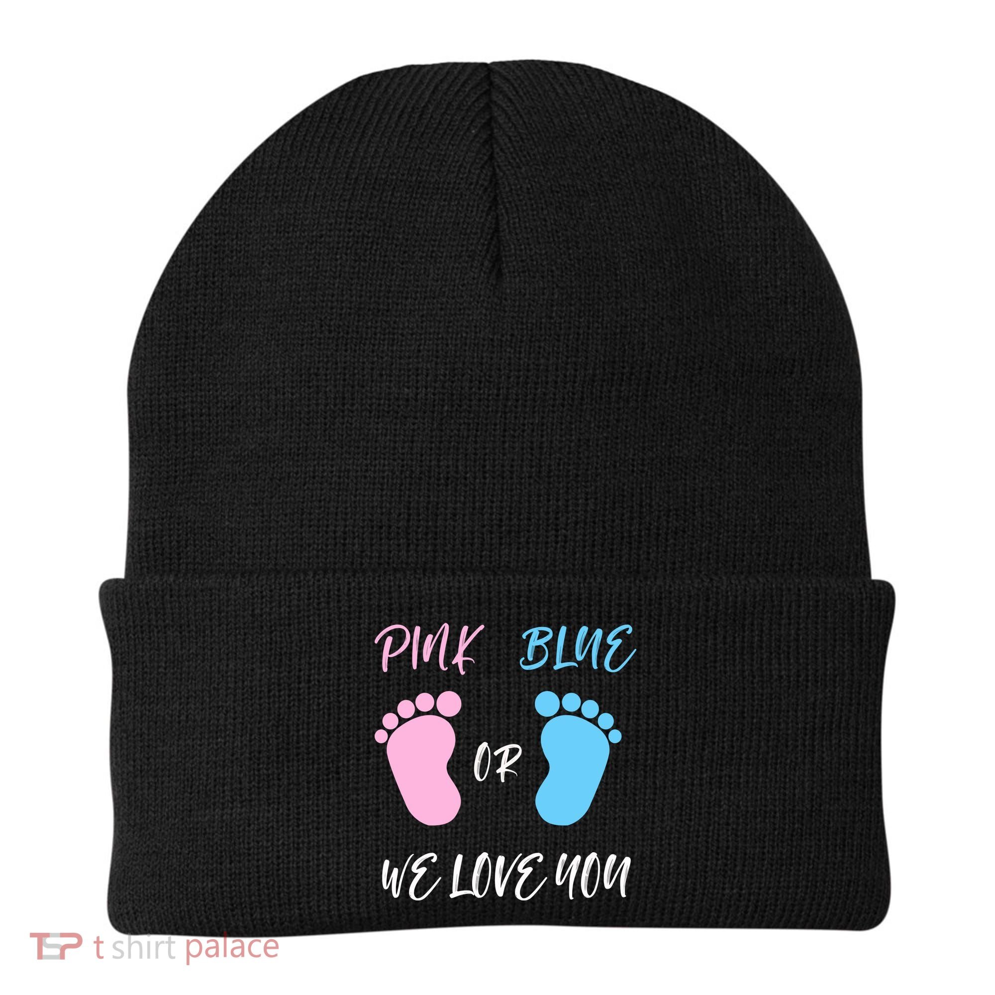 Team Boy Girl Gender Reveal Gift Beanie