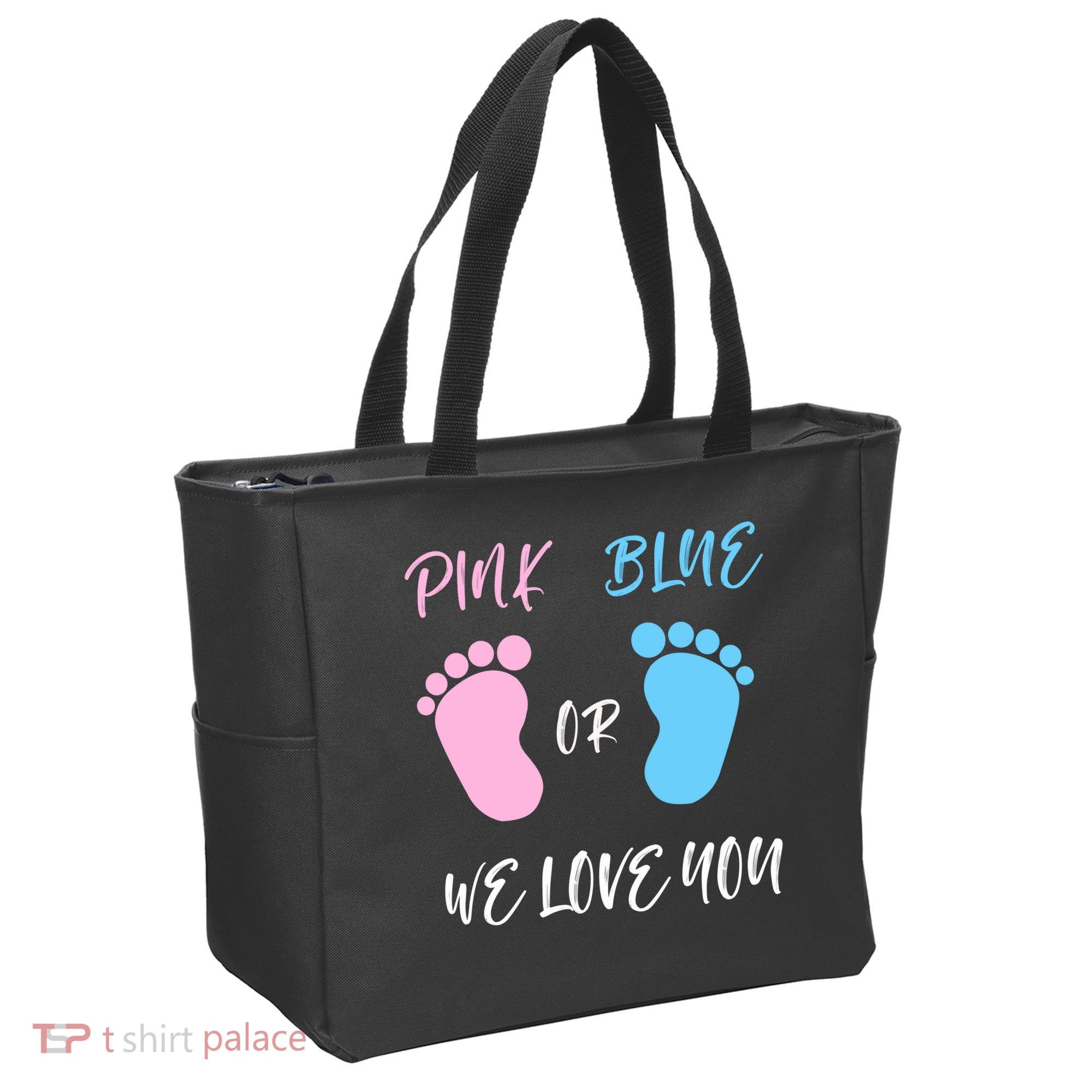 Team Boy Girl Gender Reveal Gift Tote Bag