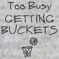 Too Busy Getting Buckets Basketball Cool Gift The Baniff Cuffed Pom Beanie thumb 2