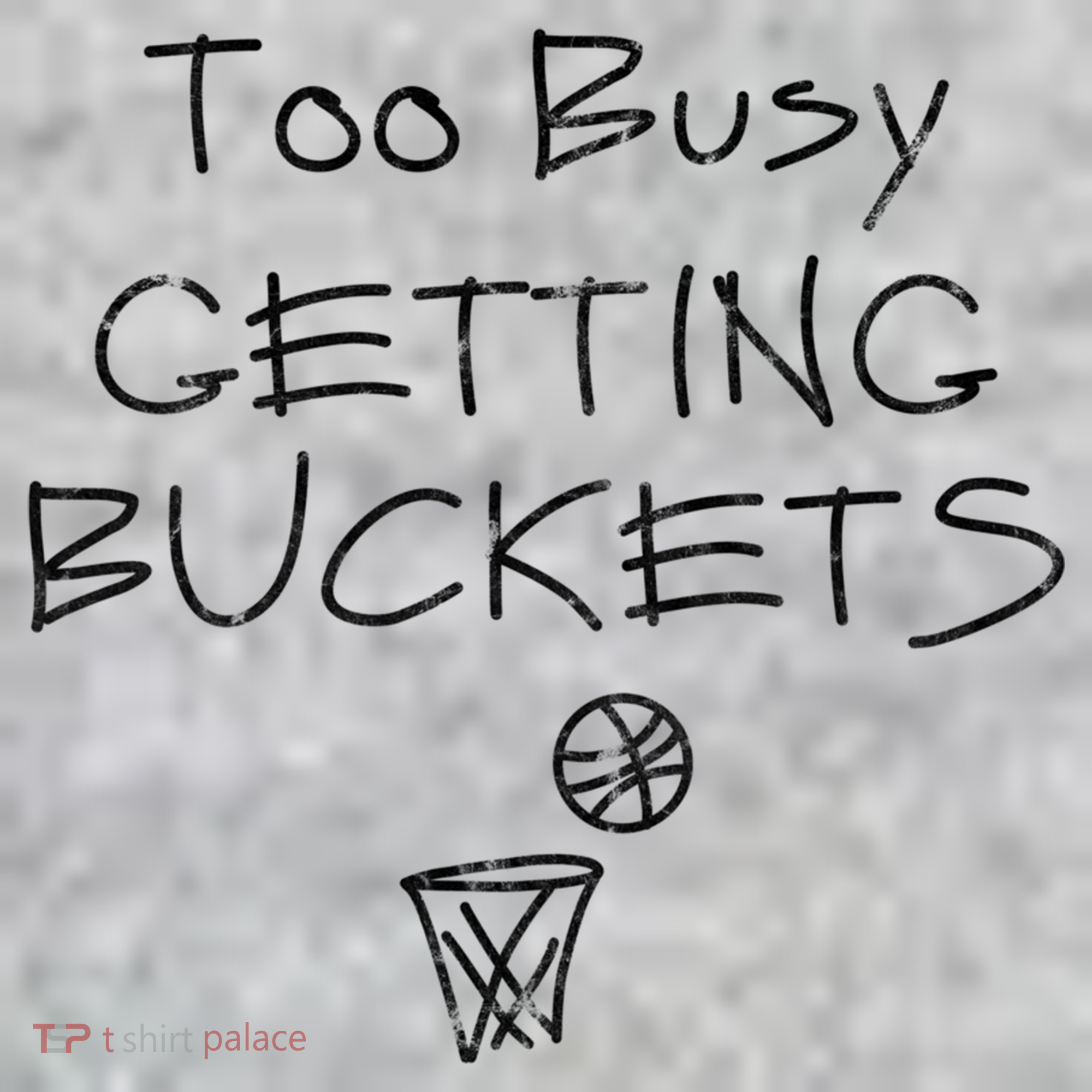 Too Busy Getting Buckets Basketball Cool Gift The Baniff Cuffed Pom Beanie