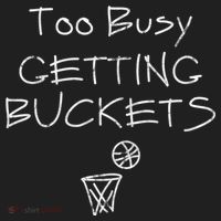Too Busy Getting Buckets Basketball Cool Gift Women's Sweatshirt thumb 2