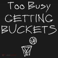 Too Busy Getting Buckets Basketball Cool Gift Women's Hoodie thumb 2
