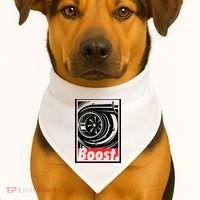 Turbo Boost Gift For Racing And Drift Car Lovers Gift USA-Made Doggie Bandana thumb 1