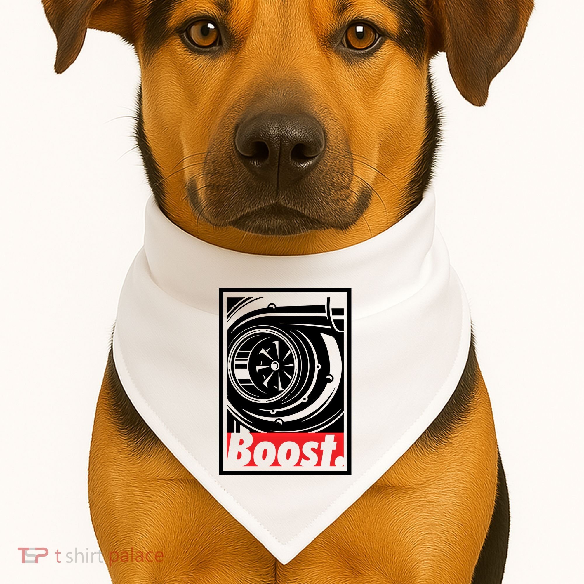 Turbo Boost Gift For Racing And Drift Car Lovers Gift USA-Made Doggie Bandana