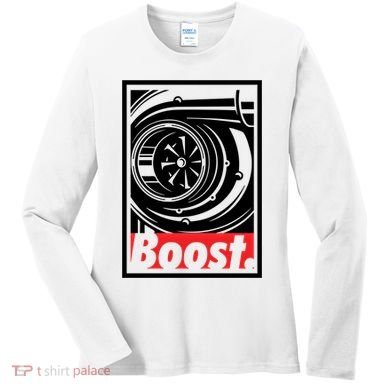 Turbo Boost Gift For Racing And Drift Car Lovers Gift Women's Long Sleeve Shirt