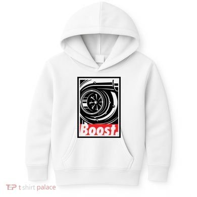Turbo Boost Gift For Racing And Drift Car Lovers Gift Kids Hoodie