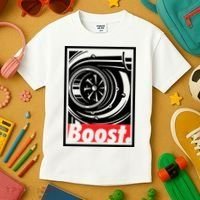 Turbo Boost Gift For Racing And Drift Car Lovers Gift Kids T-Shirt thumb 3