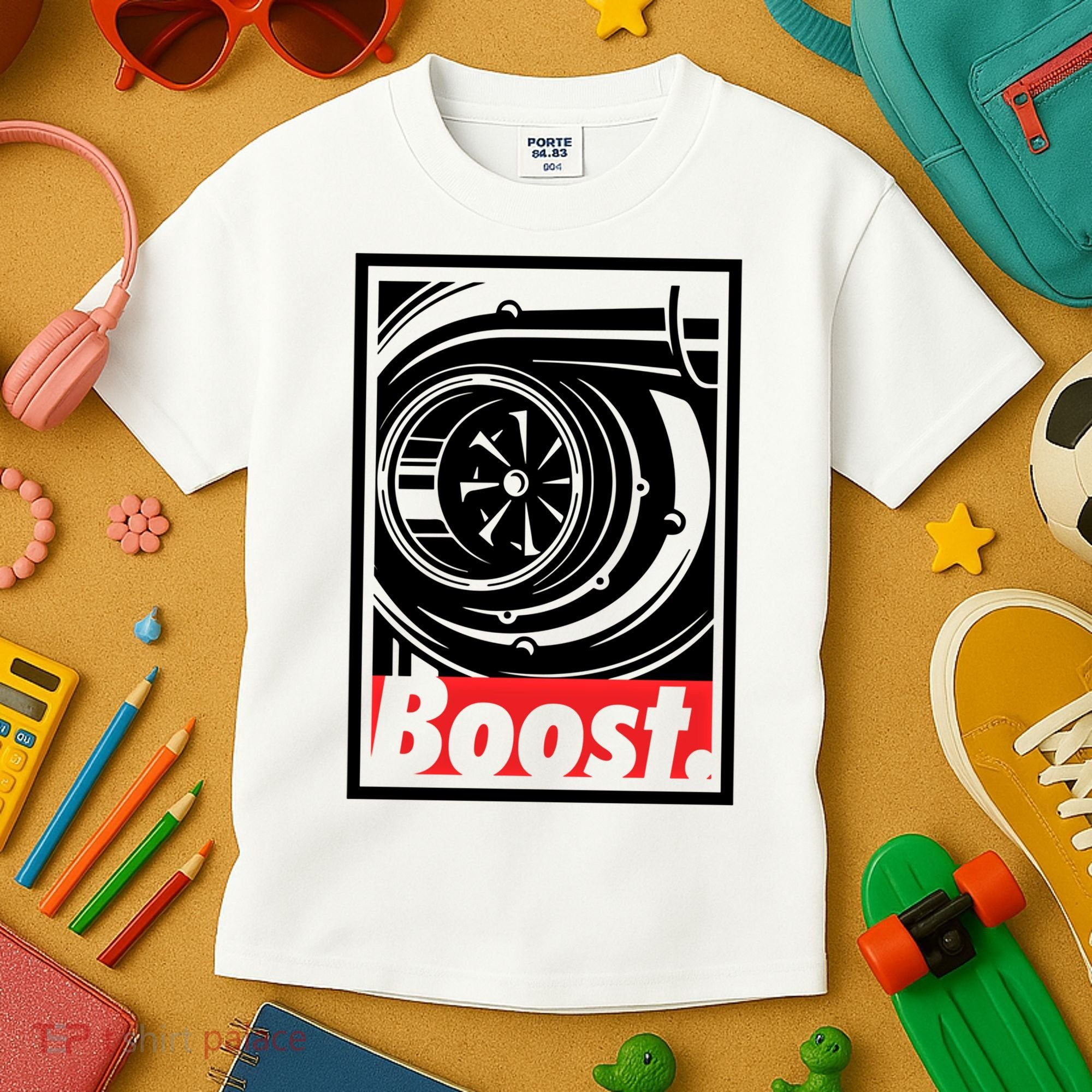 Turbo Boost Gift For Racing And Drift Car Lovers Gift Kids T-Shirt