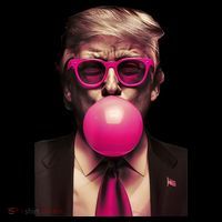 Trump Bubble Gum Women's Hoodie thumb 2