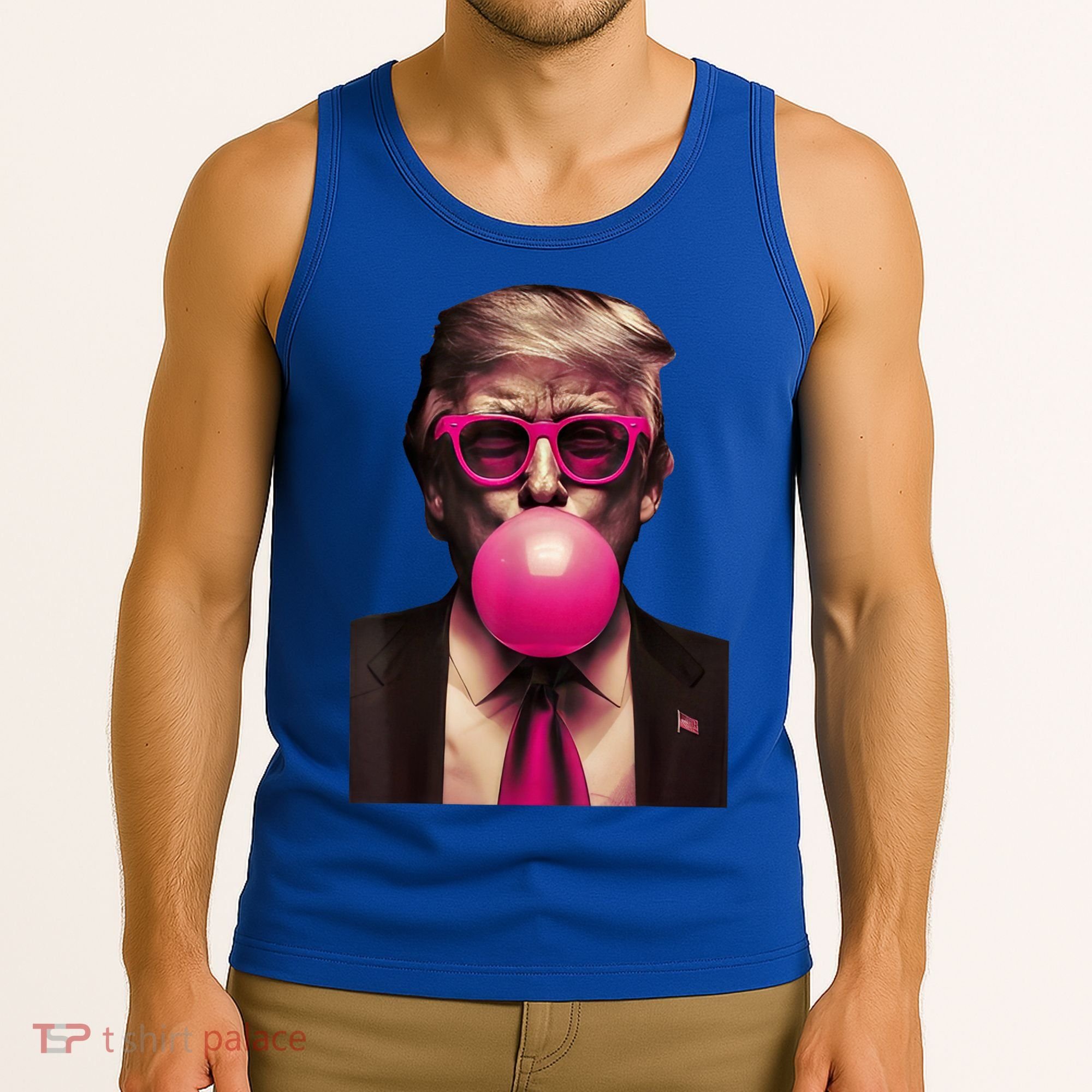 Trump Bubble Gum Tank Top