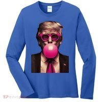 Trump Bubble Gum Women's Long Sleeve Shirt thumb 0