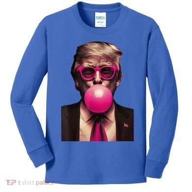 Trump Bubble Gum Kids Long Sleeve Shirt