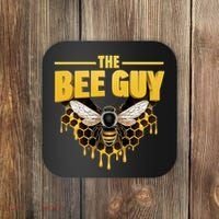 The Bee Guy Beekeeper Apiculture Bee Keeper Honeybees Beekeeping Bee Lovers Coaster thumb 0