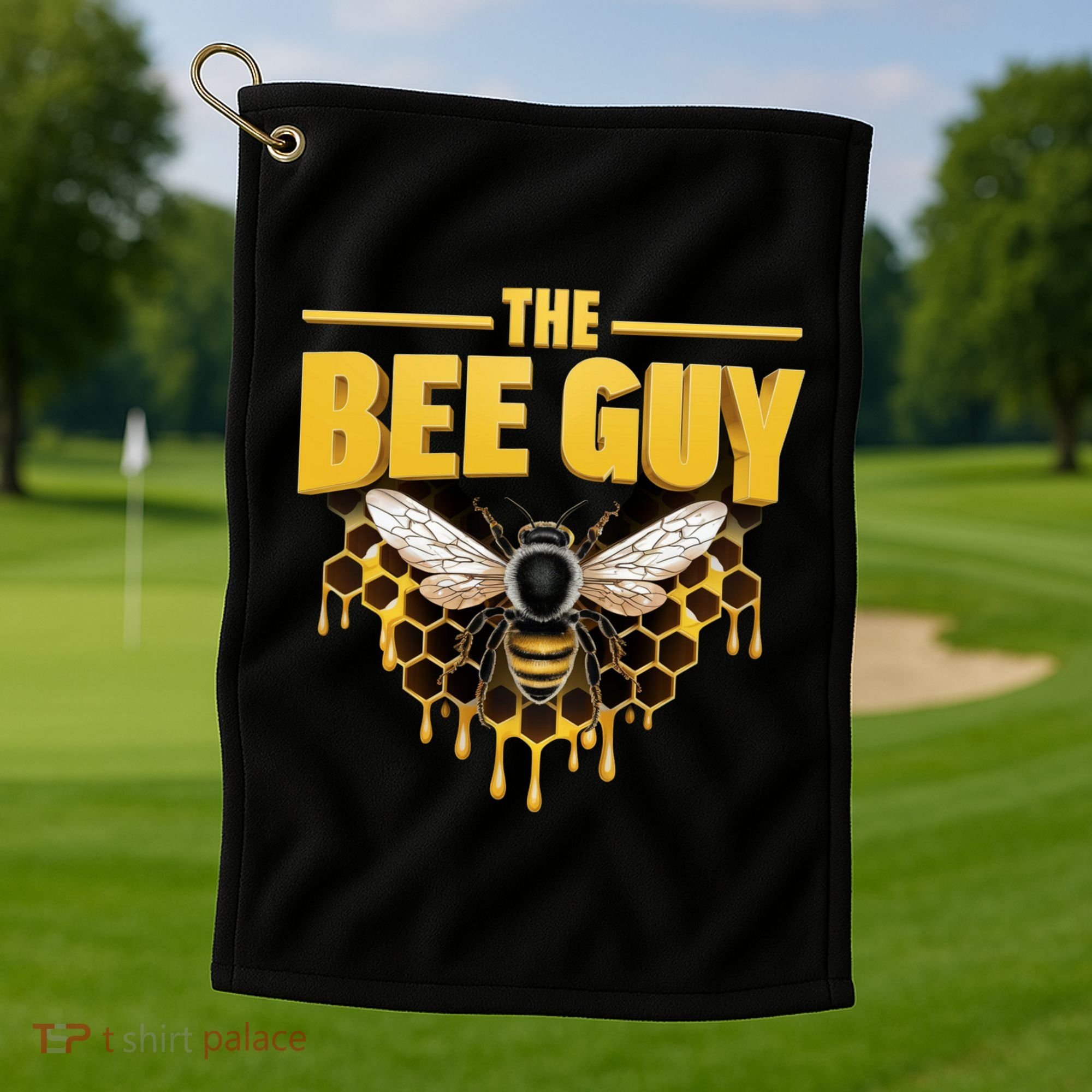The Bee Guy Beekeeper Apiculture Bee Keeper Honeybees Beekeeping Bee Lovers Golf Towel