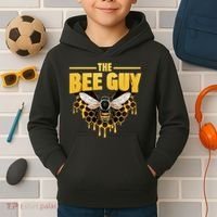The Bee Guy Beekeeper Apiculture Bee Keeper Honeybees Beekeeping Bee Lovers Kids Hoodie thumb 2