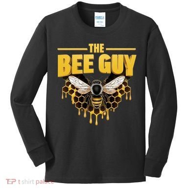 The Bee Guy Beekeeper Apiculture Bee Keeper Honeybees Beekeeping Bee Lovers Kids Long Sleeve Shirt