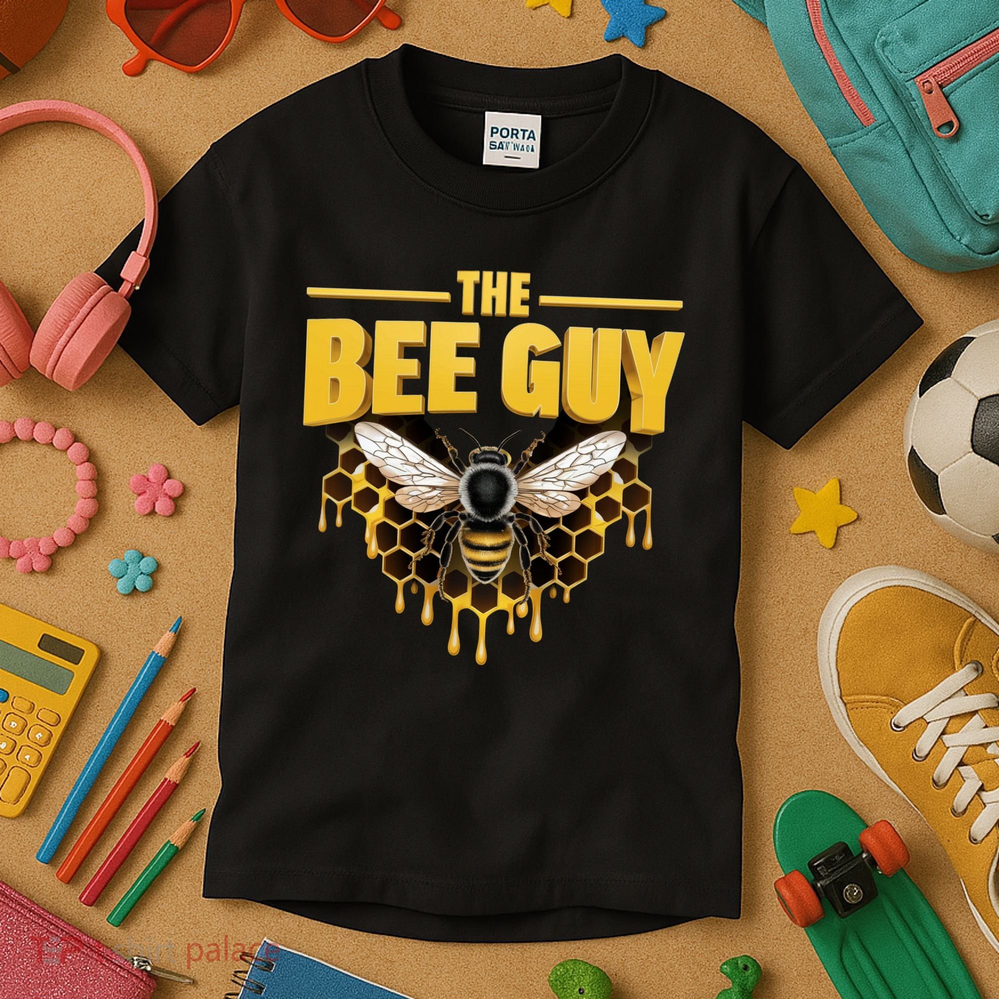 The Bee Guy Beekeeper Apiculture Bee Keeper Honeybees Beekeeping Bee Lovers Kids T-Shirt