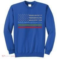 Thin Blue Green Red Line American Flag Support Cute Gift Sweatshirt thumb 0