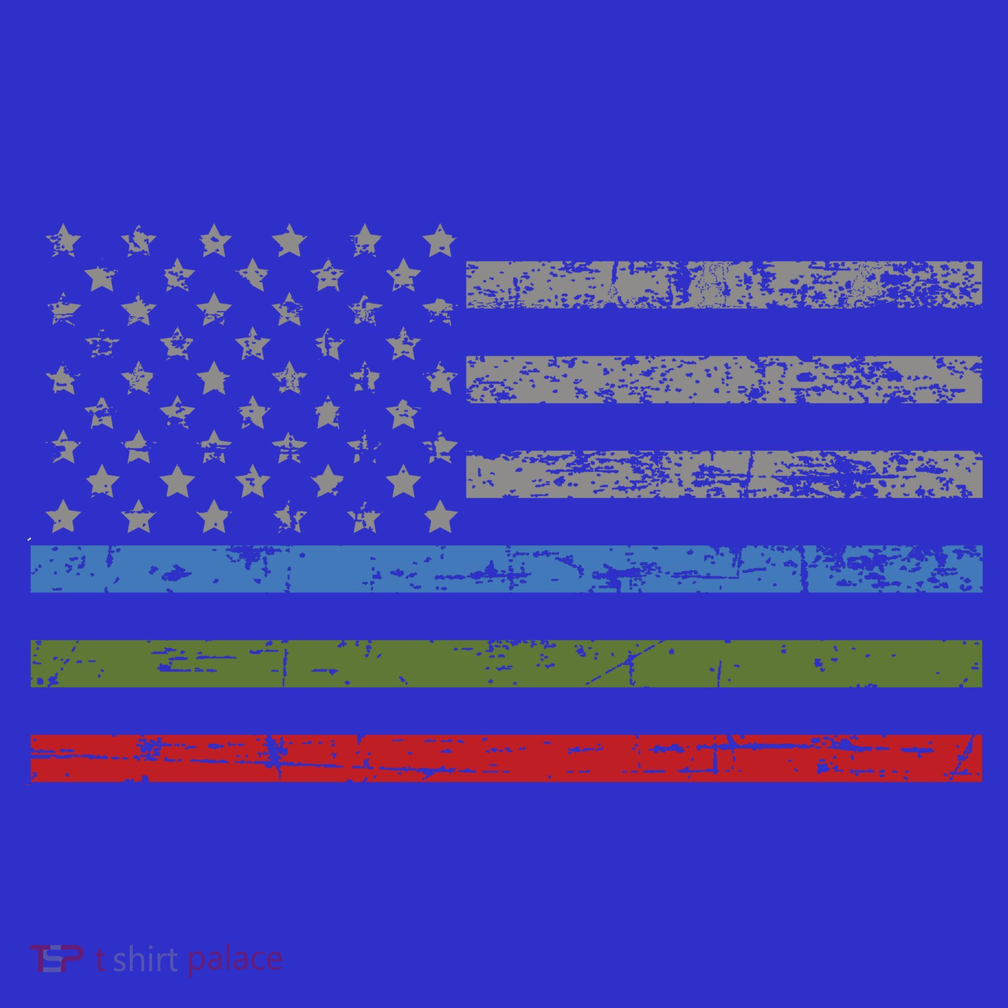 Thin Blue Green Red Line American Flag Support Cute Gift Women's Long Sleeve Shirt