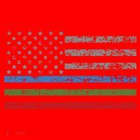Thin Blue Green Red Line American Flag Support Cute Gift Santa Hat thumb 1
