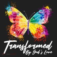 Transformed By Gods Love Painted Butterfly Beanie thumb 2