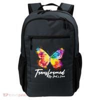 Transformed By Gods Love Painted Butterfly Backpack thumb 0