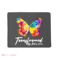 Transformed By Gods Love Painted Butterfly Mousepad thumb 0
