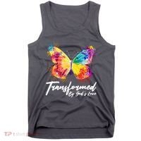 Transformed By Gods Love Painted Butterfly Tank Top thumb 0