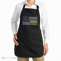 Thin Blue Gold Line 911 Police Dispatcher Apron thumb 2