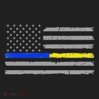 Thin Blue Gold Line 911 Police Dispatcher Beanie thumb 2