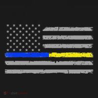 Thin Blue Gold Line 911 Police Dispatcher Polo thumb 3
