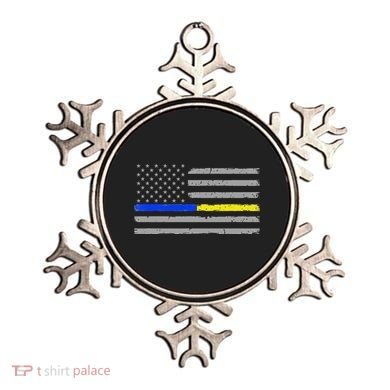 Thin Blue Gold Line 911 Police Dispatcher Ornament
