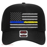 Thin Blue Gold Line 911 Police Dispatcher Hat thumb 0