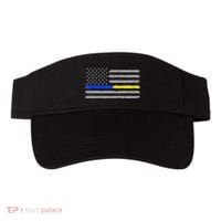 Thin Blue Gold Line 911 Police Dispatcher Visor thumb 0