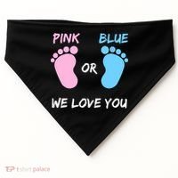 Team Boy Girl Gender Reveal Gift USA-Made Doggie Bandana thumb 0