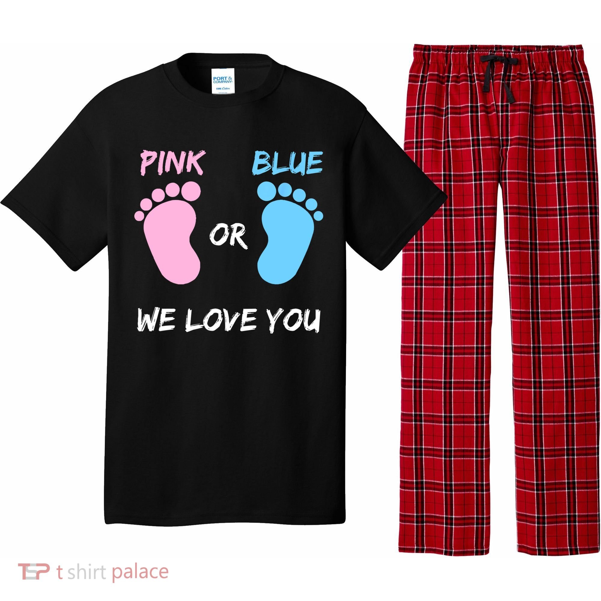Team Boy Girl Gender Reveal Gift Pajama Set