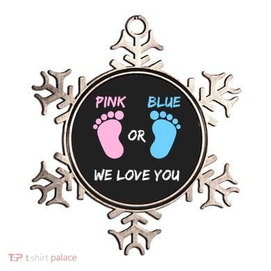 Team Boy Girl Gender Reveal Gift Ornament